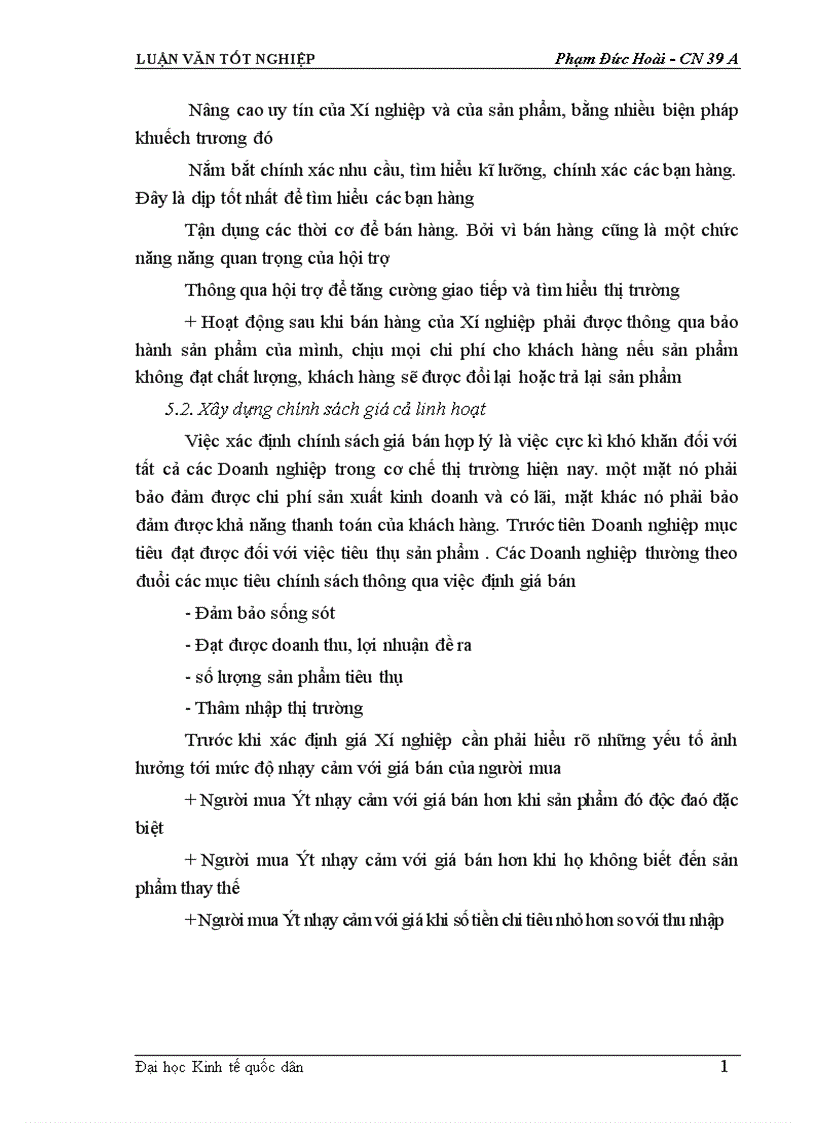 image for page Một số biện pháp cơ bản nhằm duy trì và mở rộng thị trường tiêu thụ sản phẩm tại Xí nghiệp may đo X19 thuộc Công ty 247 bộ quốc phòng