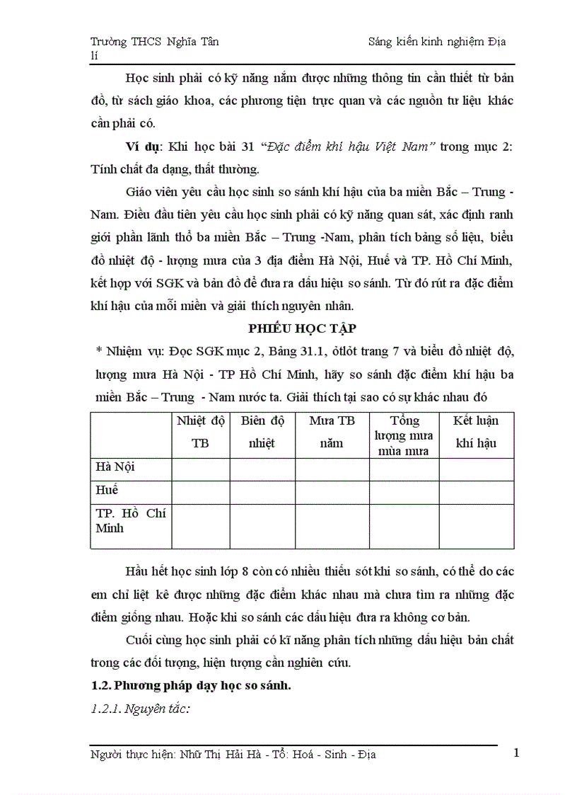 image for page phương pháp so sánh vào việc dạy học chương trình Địa Lý lớp 8 THCS 1