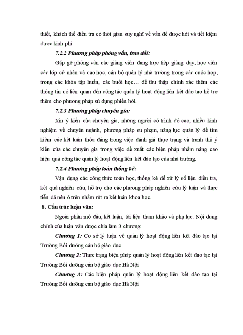image for page Thực trạng biện pháp quản lý hoạt động liên kết đào tạo tại Trường Bồi dưỡng cán bộ giáo dục Hà Nội