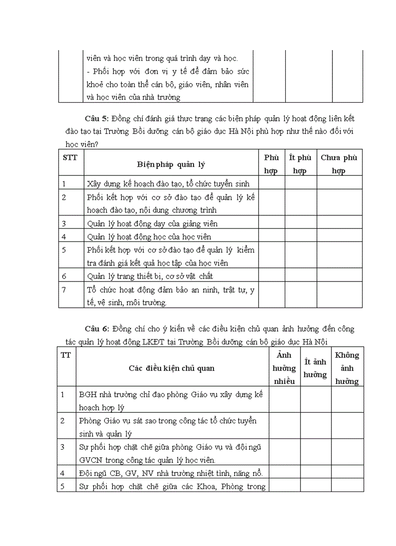 image for page Thực trạng biện pháp quản lý hoạt động liên kết đào tạo tại Trường Bồi dưỡng cán bộ giáo dục Hà Nội