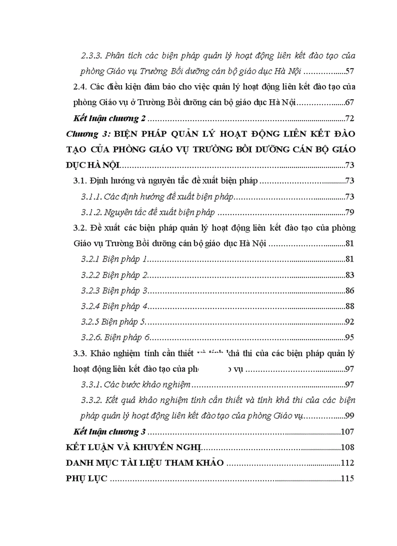 image for page Thực trạng biện pháp quản lý hoạt động liên kết đào tạo tại Trường Bồi dưỡng cán bộ giáo dục Hà Nội