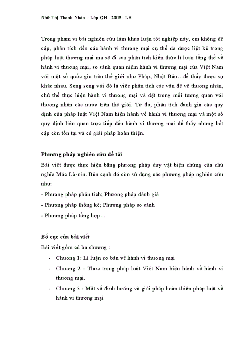 image for page Một vài định hướng và kiến nghị hoàn thiện pháp luật Việt Nam về hành vi thương mại