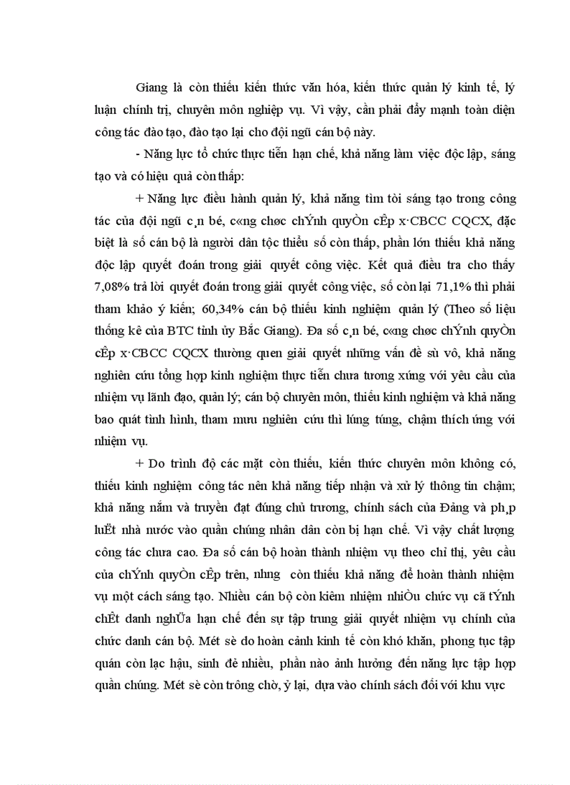 image for page Nâng cao chất lượng đội ngũ cán bộ công chức chính quyền các xã miền núi đặc biệt khó khăn trên địa bàn tỉnh Bắc Giang hiện nay
