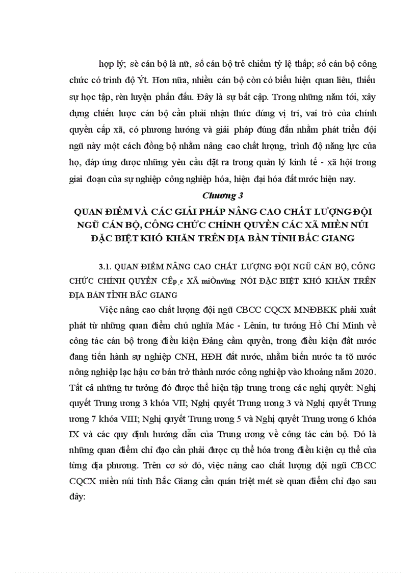 image for page Nâng cao chất lượng đội ngũ cán bộ công chức chính quyền các xã miền núi đặc biệt khó khăn trên địa bàn tỉnh Bắc Giang hiện nay