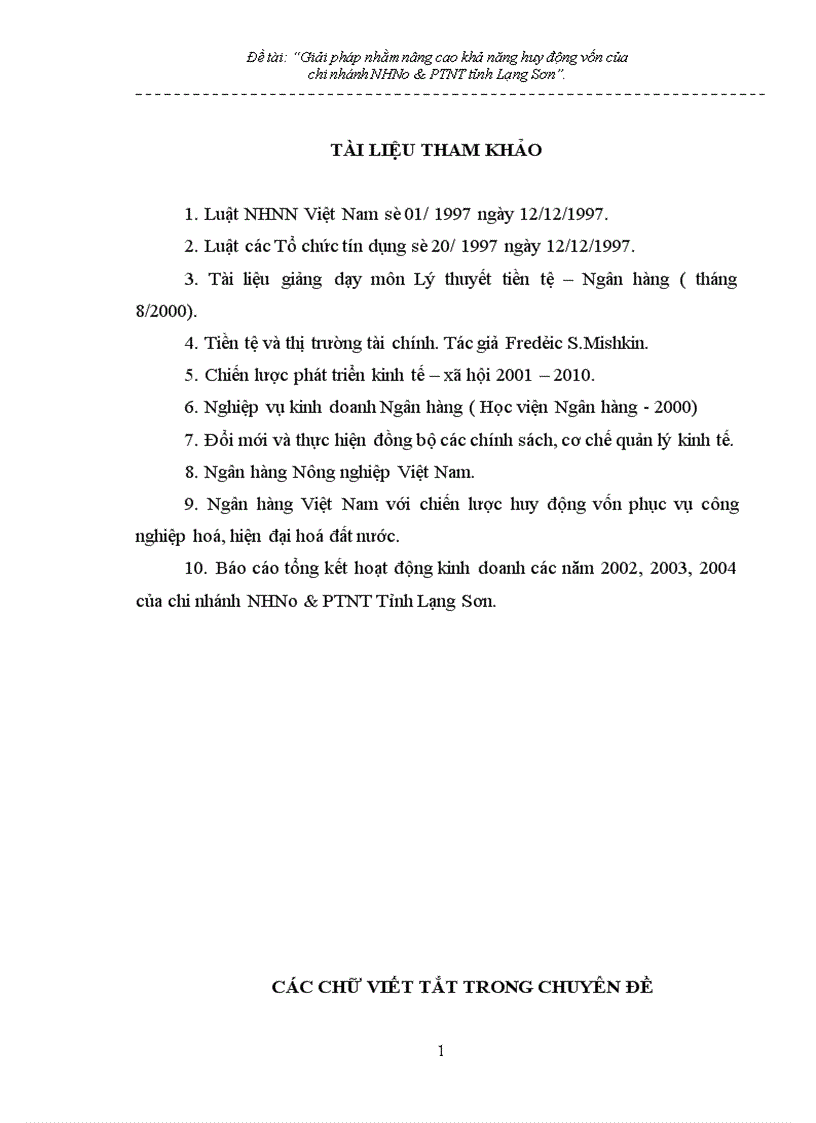 image for page Giải pháp nhằm nâng cao hiệu quả huy động vốn tại chi nhánh NHNo PTNT Tỉnh Lạng Sơn 1