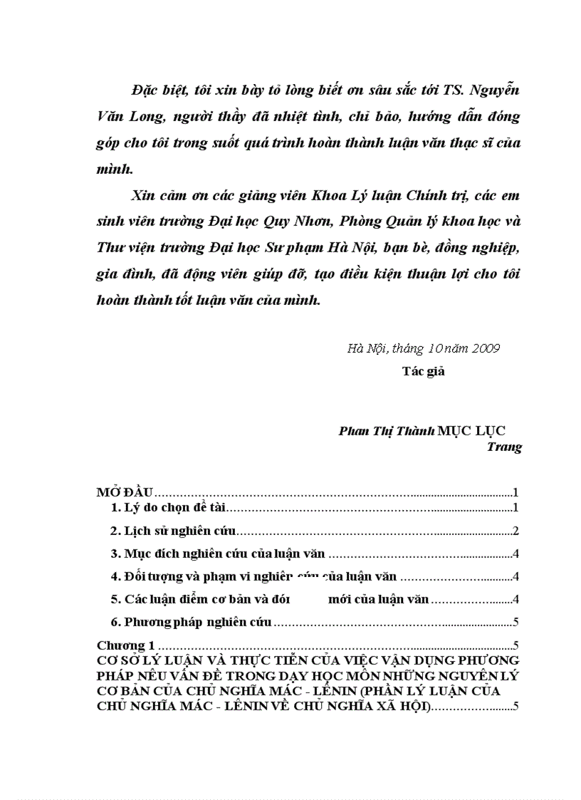 image for page Vận dụng phương pháp nêu vấn đề trong dạy học môn Những nguyên lý cơ bản của Chủ nghĩa Mác Lênin phần lý luận của Chủ nghĩa Mác Lênin về chủ nghĩa xã hội ở trường Đại học Quy Nhơn