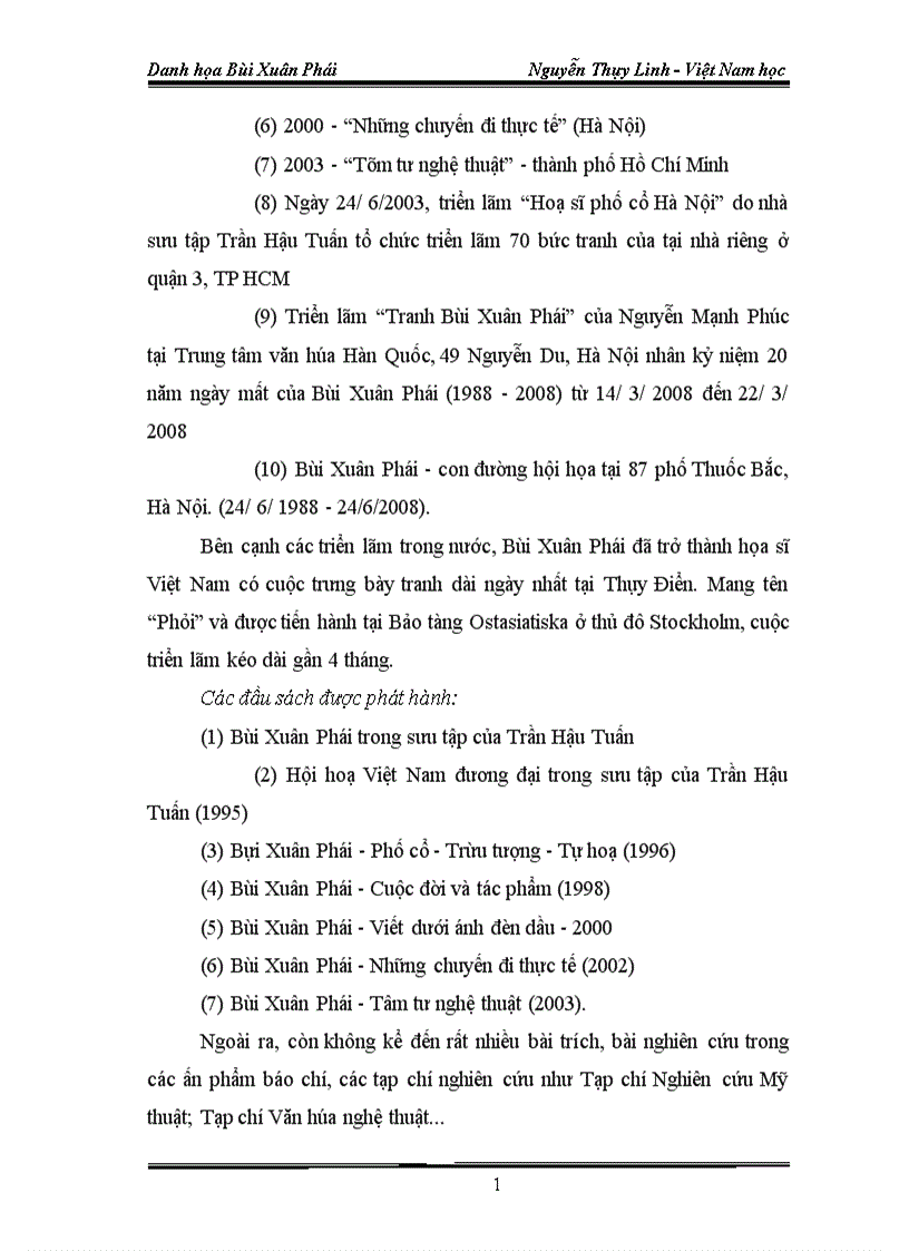 image for page Danh họa Bùi Xuân Phái