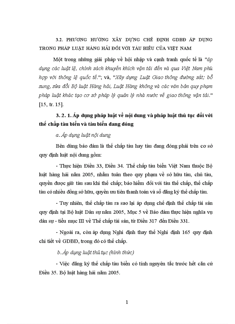 image for page Áp dụng pháp luật Việt Nam về giao dịch bảo đảm trong lĩnh vực hàng hải