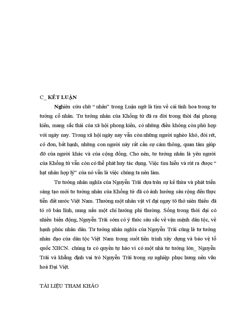 image for page Chữ nhân trong Luận ngữ Từ tư tưởng nhân của Khổng tử đến tư tưởng nhân nghĩa của Nguyễn Tr i dưới góc nhìn lịch đại