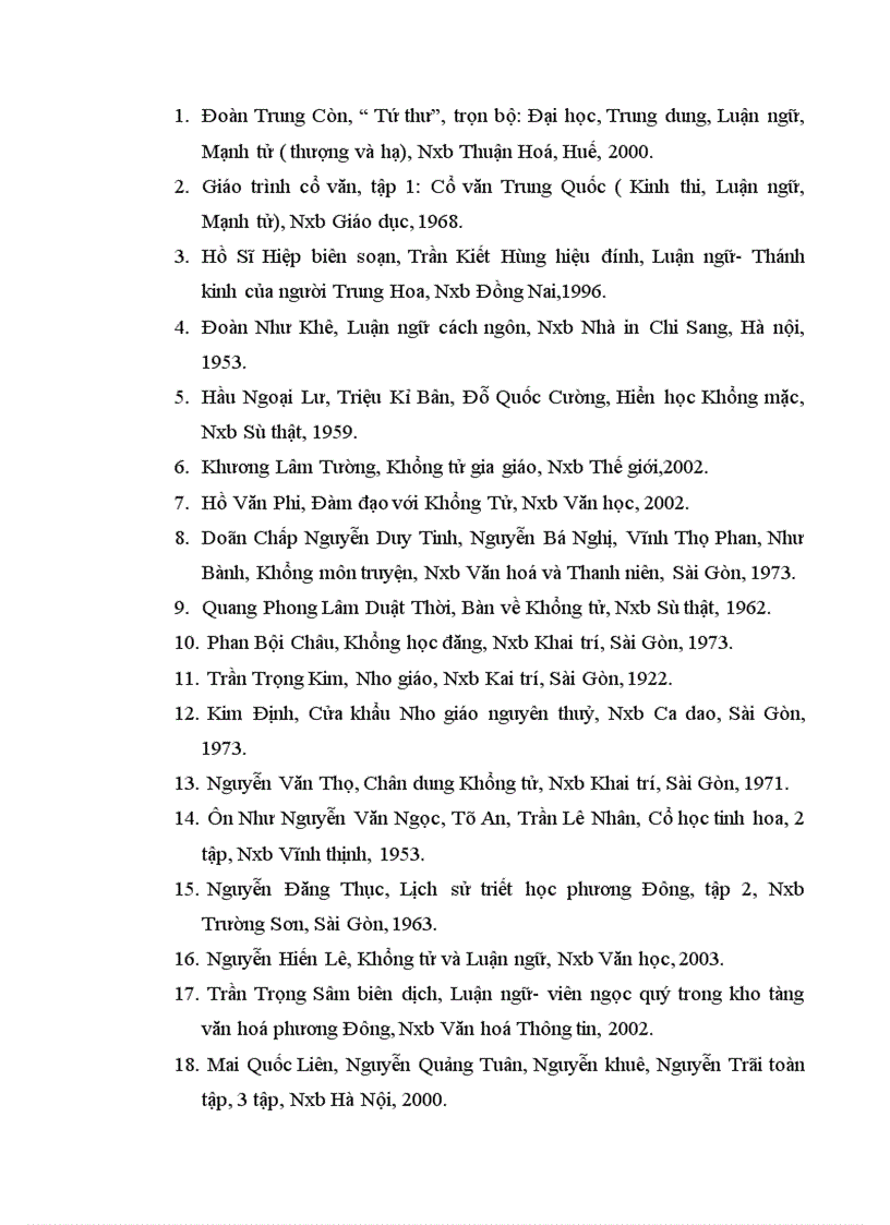 image for page Chữ nhân trong Luận ngữ Từ tư tưởng nhân của Khổng tử đến tư tưởng nhân nghĩa của Nguyễn Tr i dưới góc nhìn lịch đại