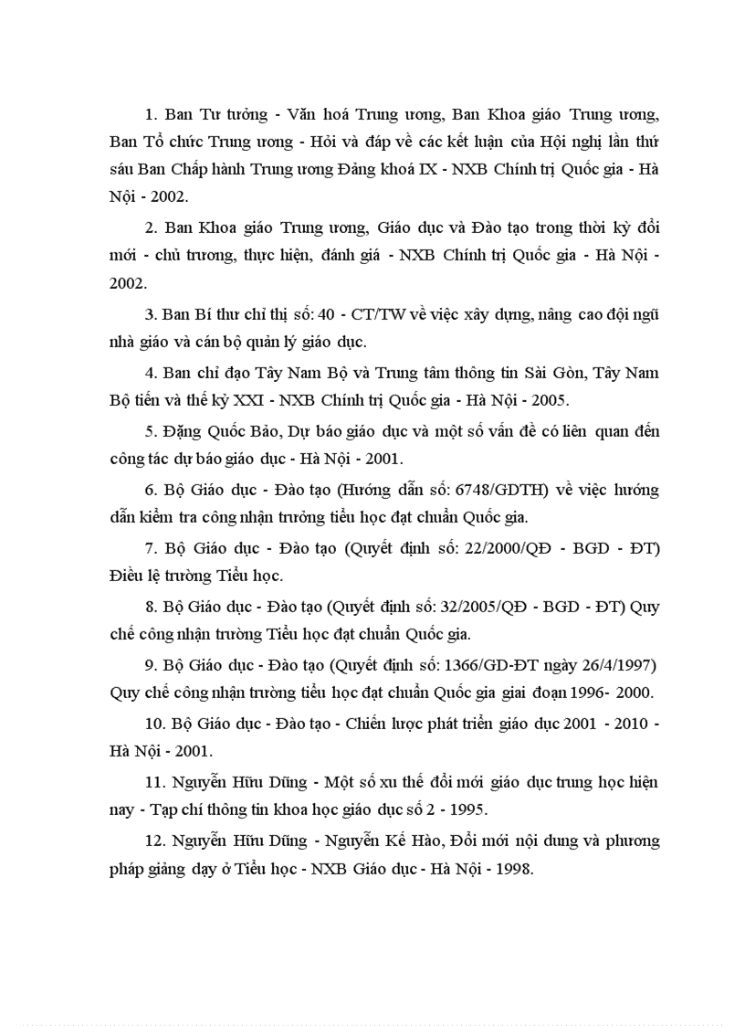 image for page Các biện pháp chỉ đạo của Trưởng phòng Giáo dục đối với công tác xây dựng trường tiểu học đạt chuẩn Quốc gia ở huyện Càng Long thuộc tỉnh Trà Vinh trong giai đoạn hiện nay