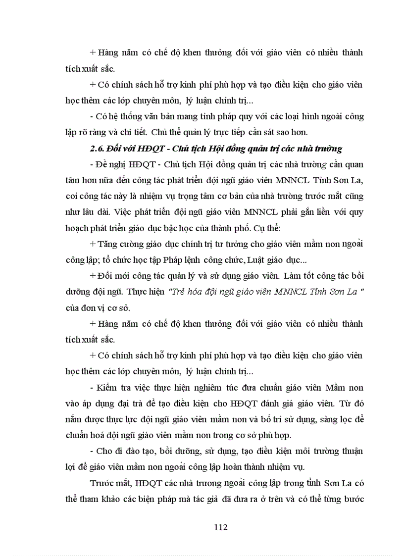 image for page Biện pháp phát triển đội ngũ giáo viên các trường mầm non ngoài công lập tỉnh Sơn La