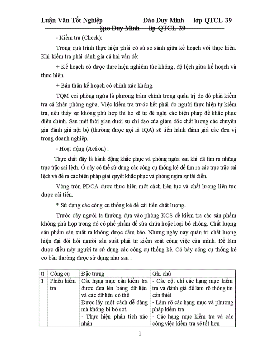 image for page Một số giải pháp cơ bản nhằm từng bước triển khai áp dụng TQM ở công ty Dệt 19 5 Hà Nội 1