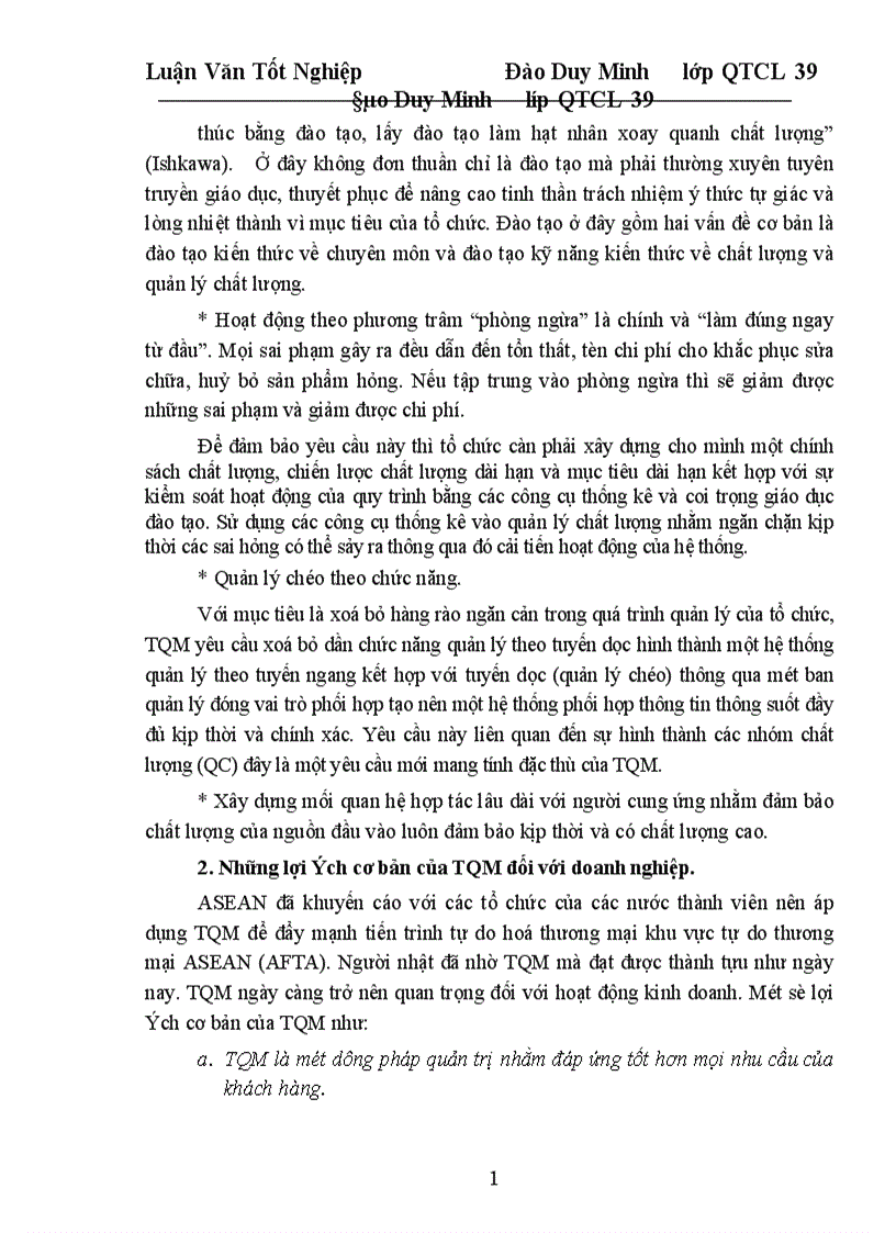 image for page Một số giải pháp cơ bản nhằm từng bước triển khai áp dụng TQM ở công ty Dệt 19 5 Hà Nội 1