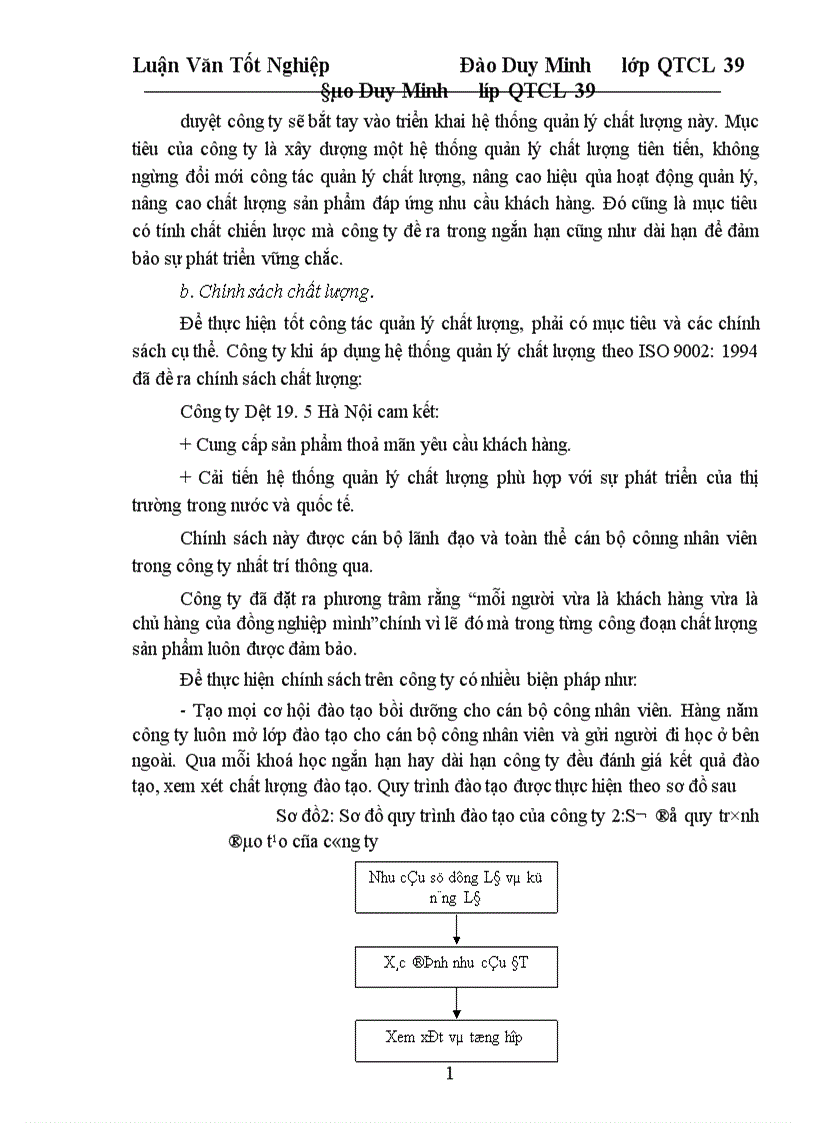 image for page Một số giải pháp cơ bản nhằm từng bước triển khai áp dụng TQM ở công ty Dệt 19 5 Hà Nội 1