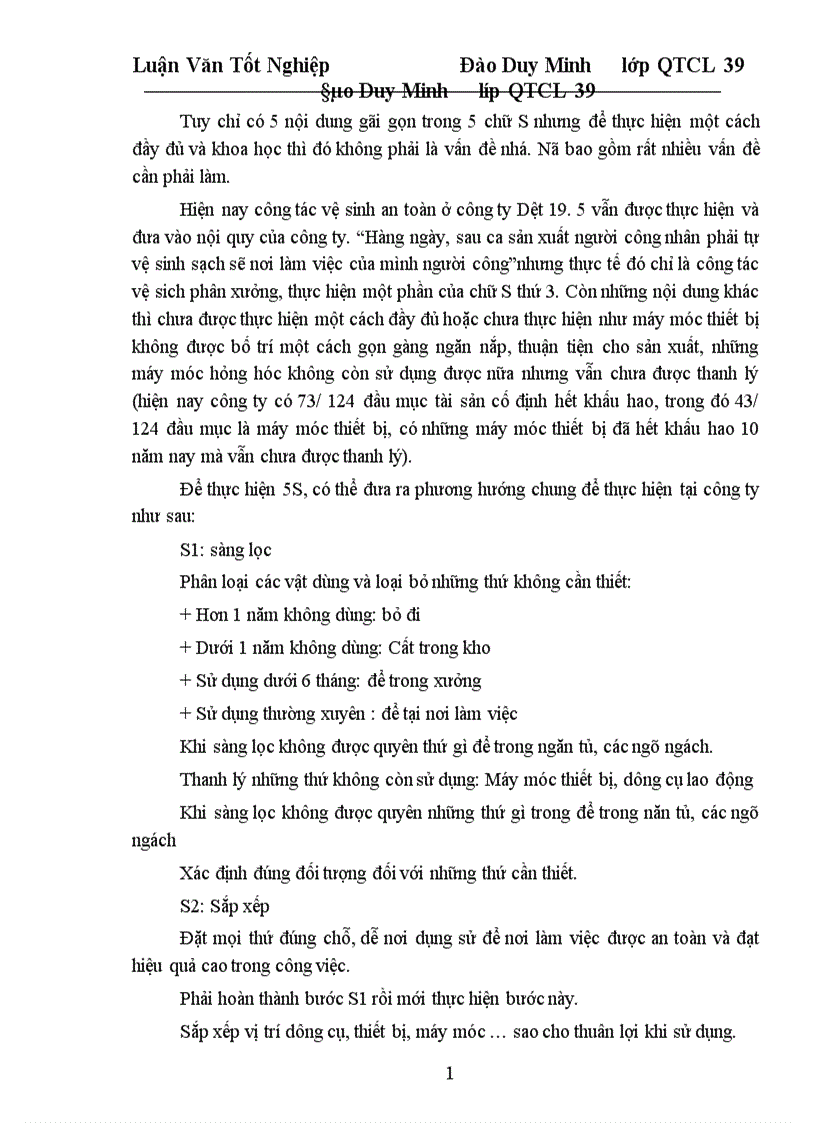 image for page Một số giải pháp cơ bản nhằm từng bước triển khai áp dụng TQM ở công ty Dệt 19 5 Hà Nội 1
