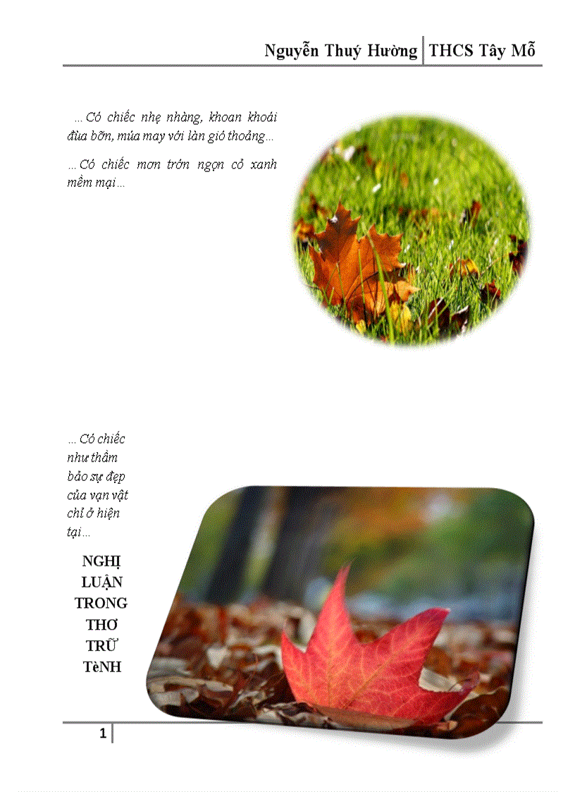 image for page Một số kinh nghiệm dạy và hệ thống bài tập phần Tập làm văn Nghị luận lớp 7