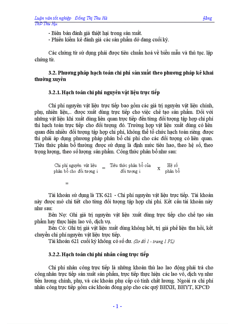 image for page Hạch toán chi phí sản xuất và tính giá thành sản phẩm tại công ty In Nông nghiệp và Công nghiệp thực phẩm 1