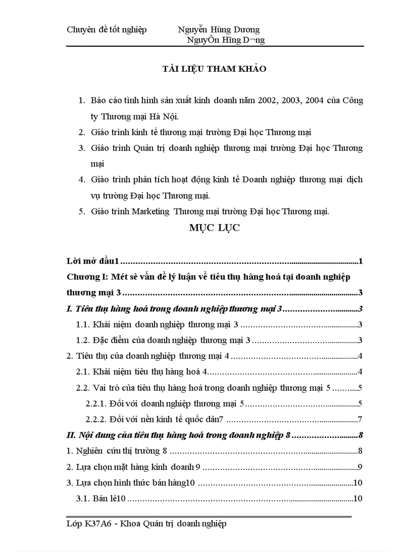 image for page Đẩy mạnh tiêu thụ hàng hoá tại Công ty Thương mại Hà Nội 1