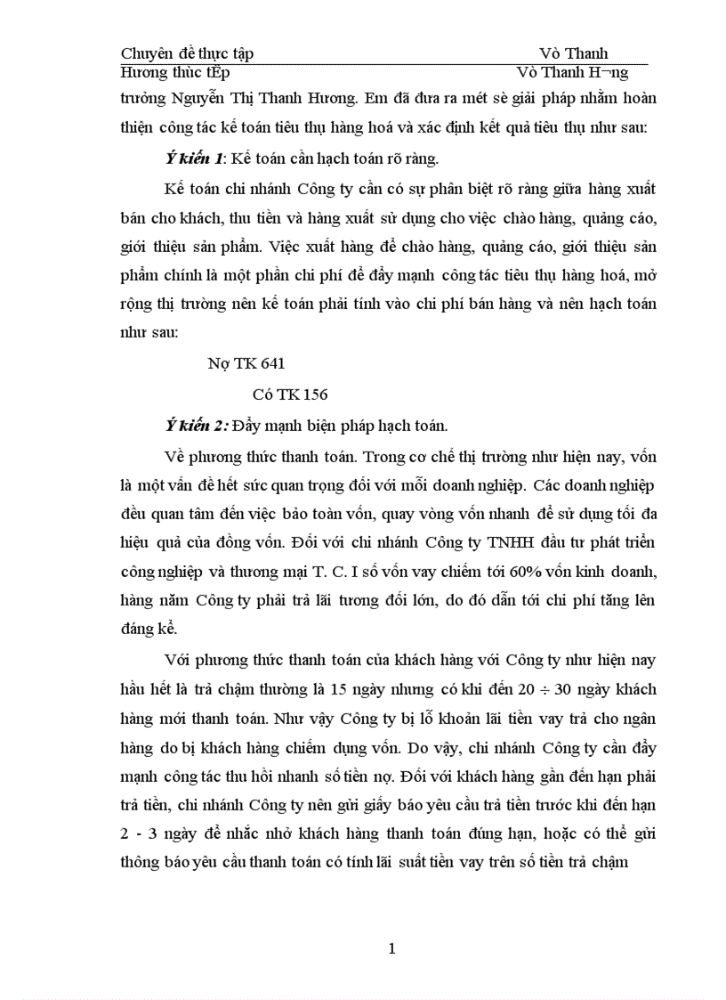 image for page Hoàn thiện công tác hạch toán tiêu thụ hàng hoá và xác định kết quả tiêu thụ tại chi nhánh công ty TNHH đầu tư phát triển công nghiệp và thương mại T C I 1