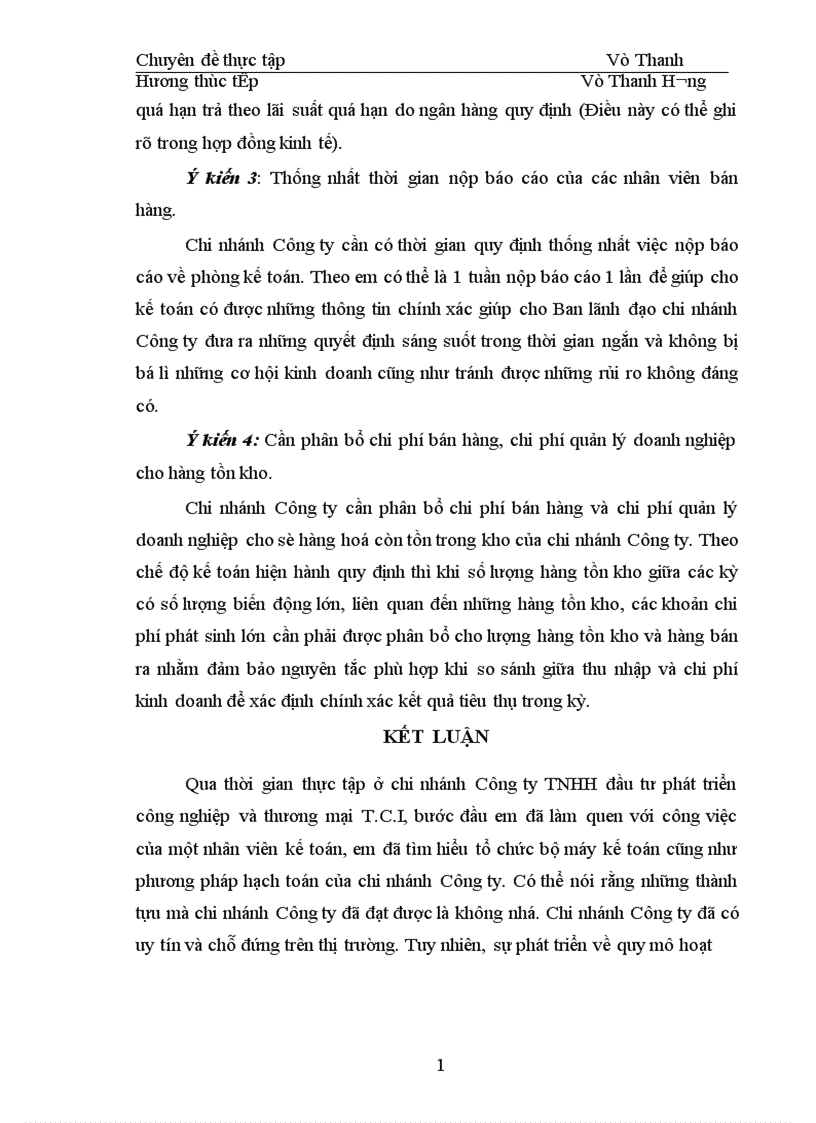 image for page Hoàn thiện công tác hạch toán tiêu thụ hàng hoá và xác định kết quả tiêu thụ tại chi nhánh công ty TNHH đầu tư phát triển công nghiệp và thương mại T C I 1
