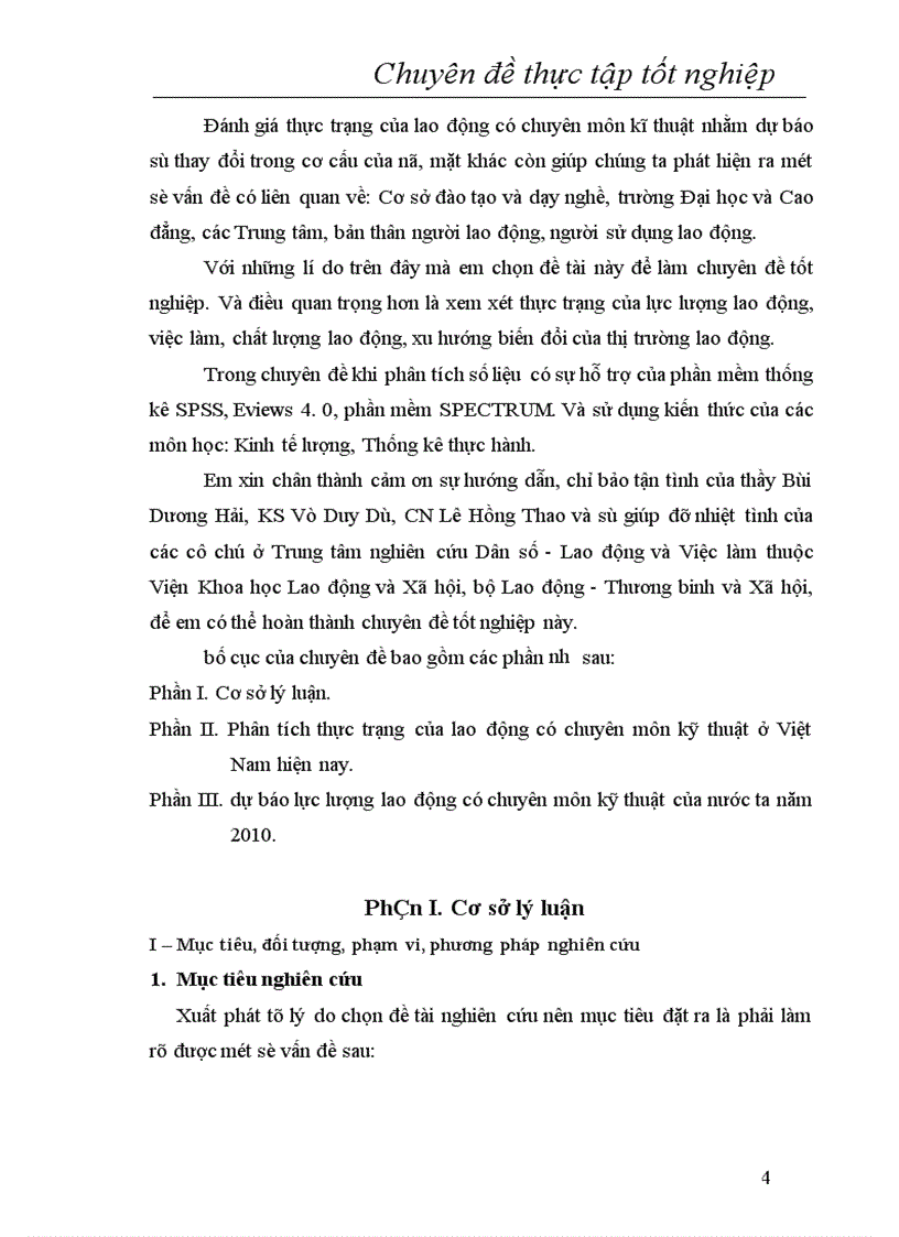 image for page Dự báo lực lượng lao động có chuyên môn kỹ thuật của nước ta năm 2010