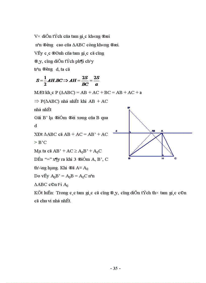 image for page Rèn luyện năng lực giải toán cho học sinh Trung học Cơ sở thông qua các bài toán cực trị trong hình học phẳng