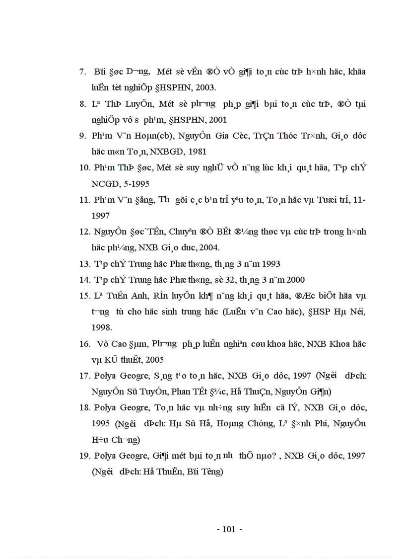 image for page Rèn luyện năng lực giải toán cho học sinh Trung học Cơ sở thông qua các bài toán cực trị trong hình học phẳng