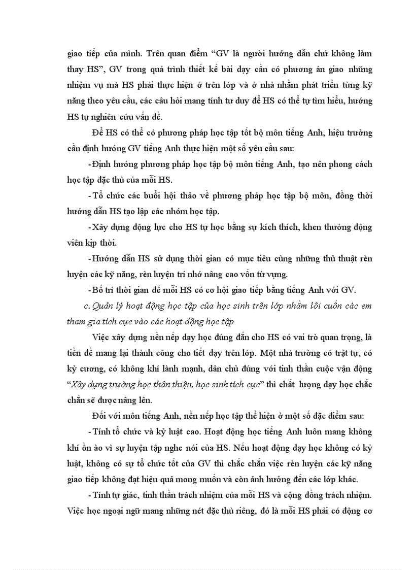 image for page Biện pháp quản lý của hiệu trưởng đối với hoạt động dạy học tiếng Anh ở trường trung học phổ thông huyện Đơn Dương Lâm Đồng