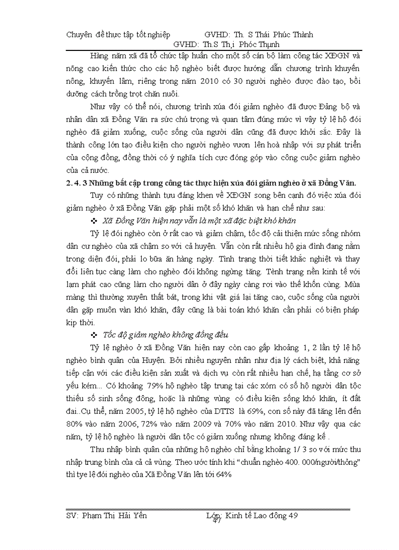 image for page Hiện trạng và giải pháp xóa đói giảm nghèo ở xã Đồng Văn