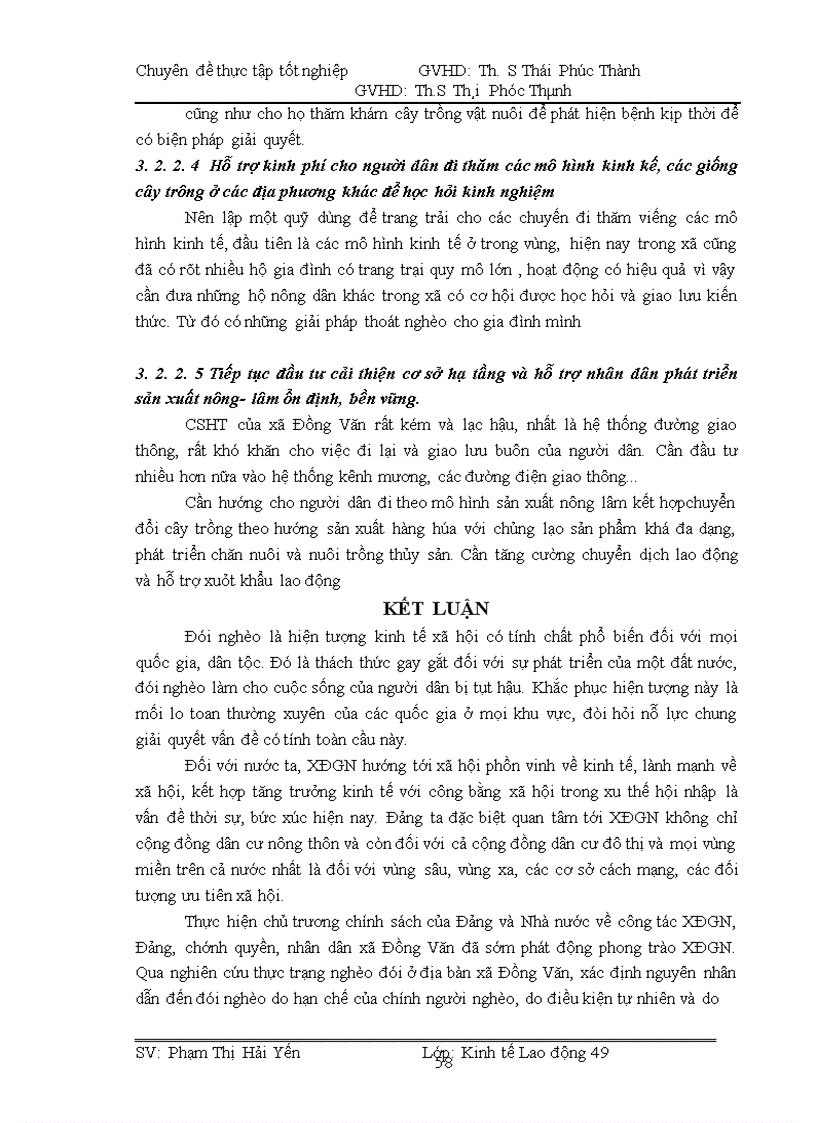 image for page Hiện trạng và giải pháp xóa đói giảm nghèo ở xã Đồng Văn