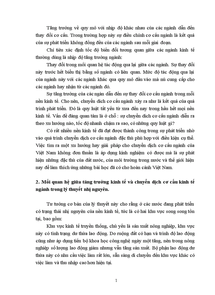 image for page Mối quan hệ giữa tăng trưởng kinh tế và chuyển dịch cơ cấu kinh tế ngành từ nay đến 2020