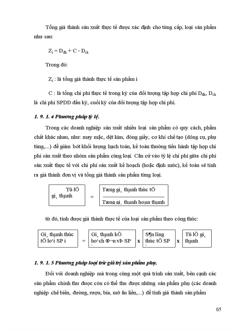 image for page Kế toán chi phí sản xuất và tính giá thành sản phẩm tại Công ty Bình Minh 1
