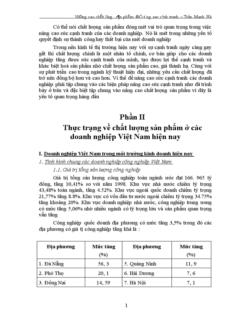 image for page Nâng cao chất lượng sản phẩm để tăng sức cạnh tranh 1