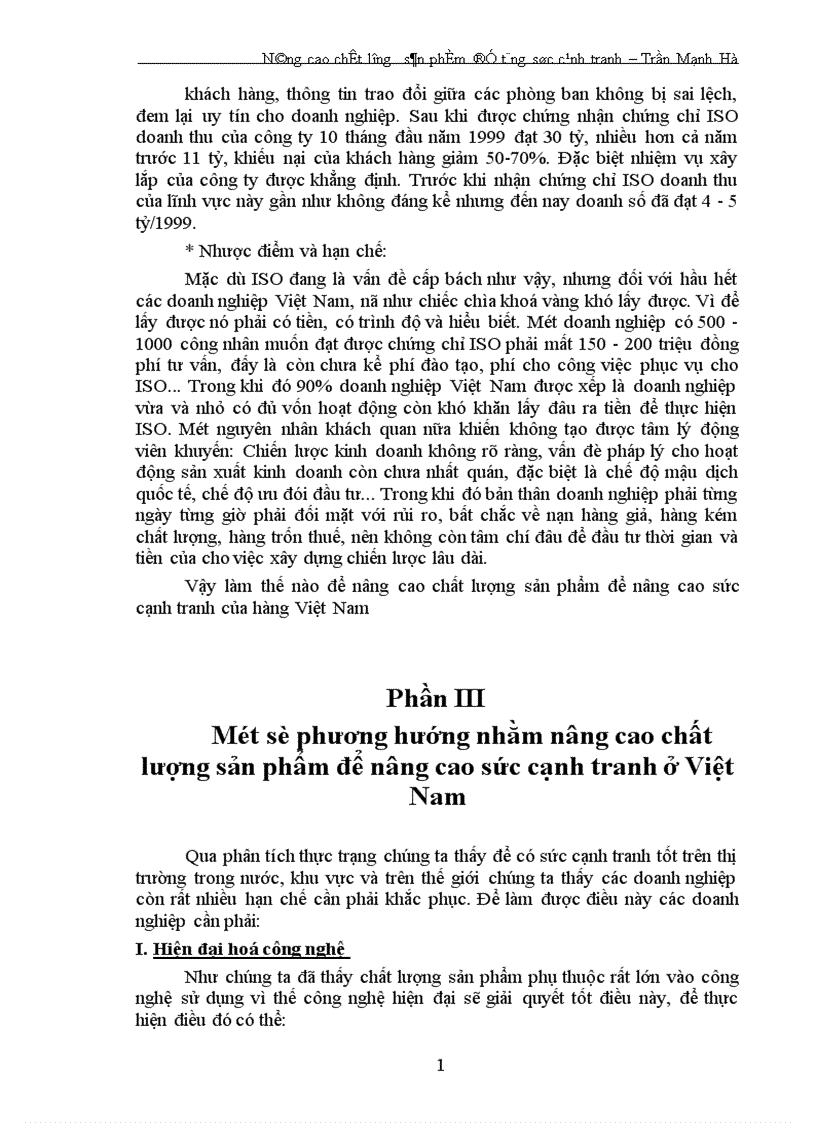 image for page Nâng cao chất lượng sản phẩm để tăng sức cạnh tranh 1