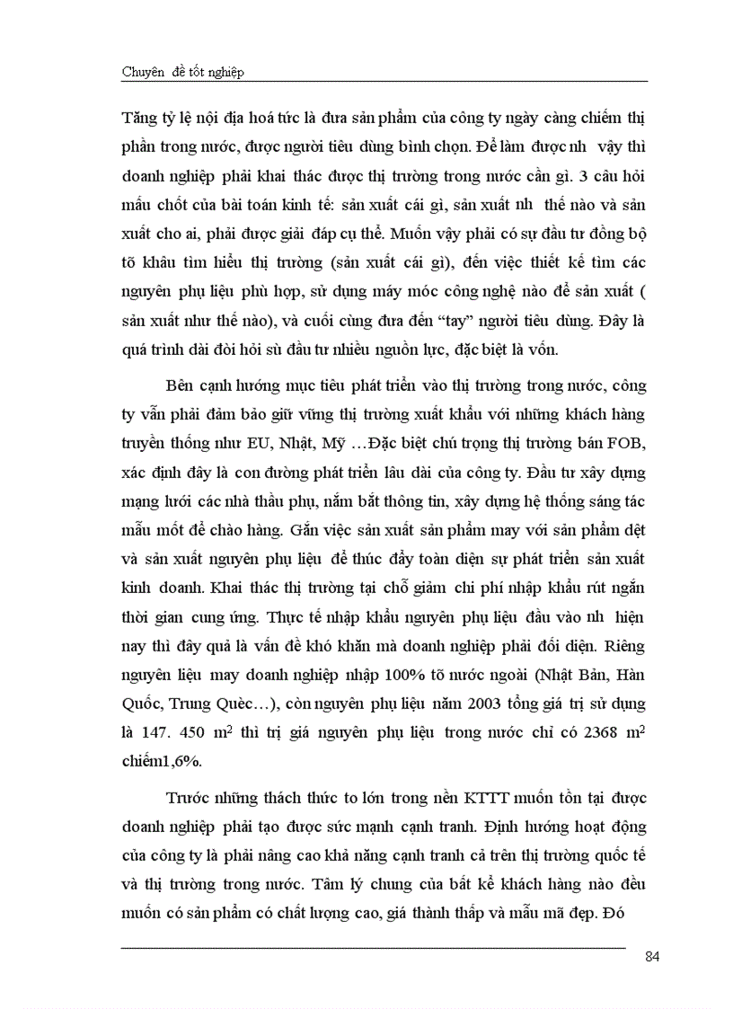 image for page Giải pháp chủ yếu tạo lập vốn cho hoạt động sản xuất kinh doanh ở Công ty cổ phần May Thăng Long