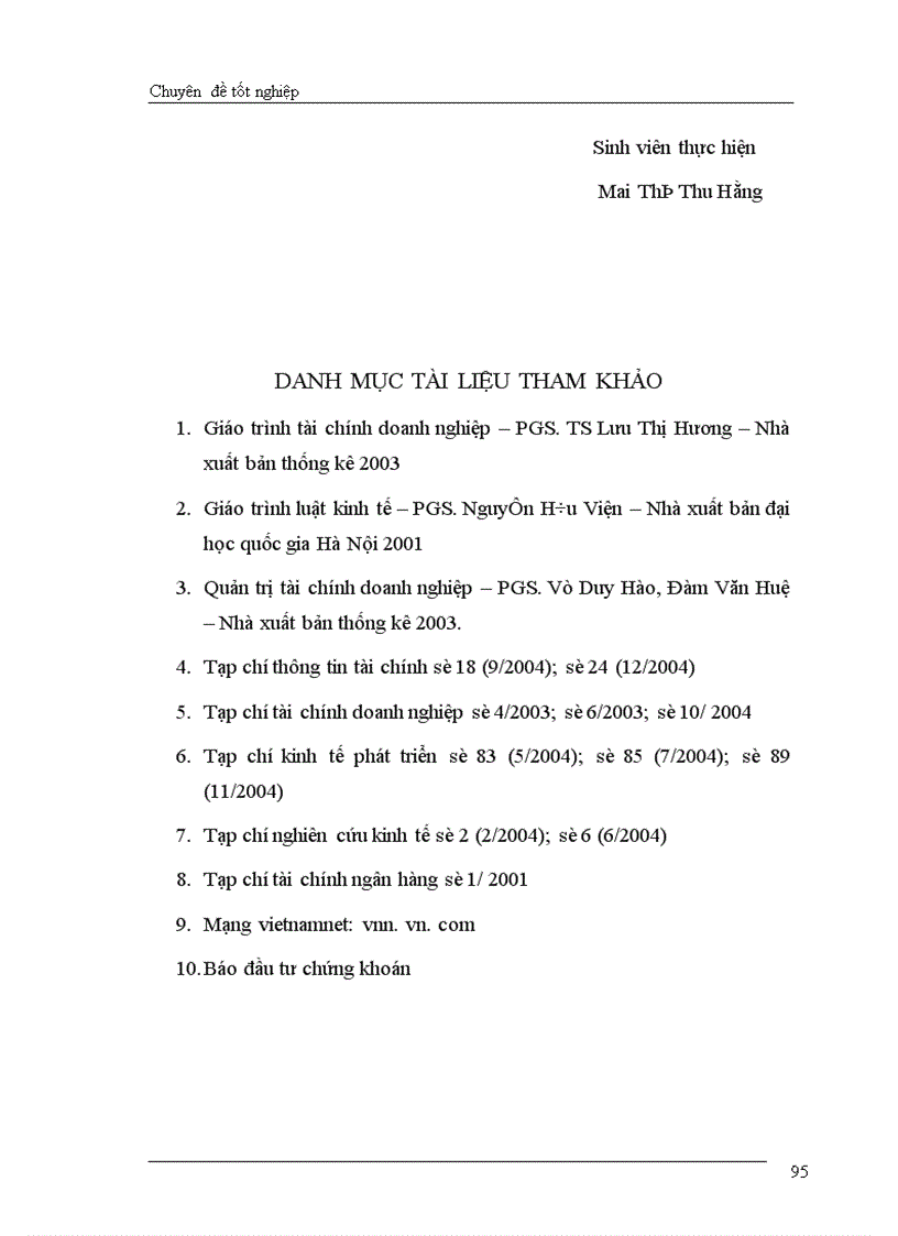 image for page Giải pháp chủ yếu tạo lập vốn cho hoạt động sản xuất kinh doanh ở Công ty cổ phần May Thăng Long