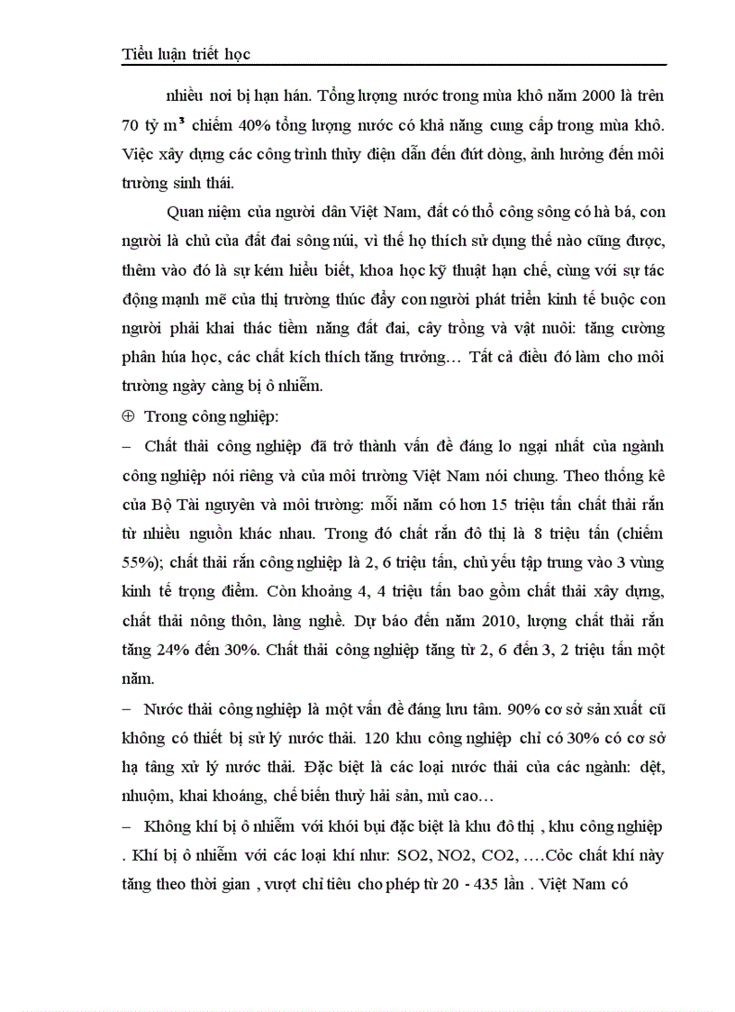 image for page Mối quan hệ giữa xã hội và tự nhiên vận dụng tìm hiểu vấn đề bảo vệ môi trường sinh thái ở Việt Nam hiện nay