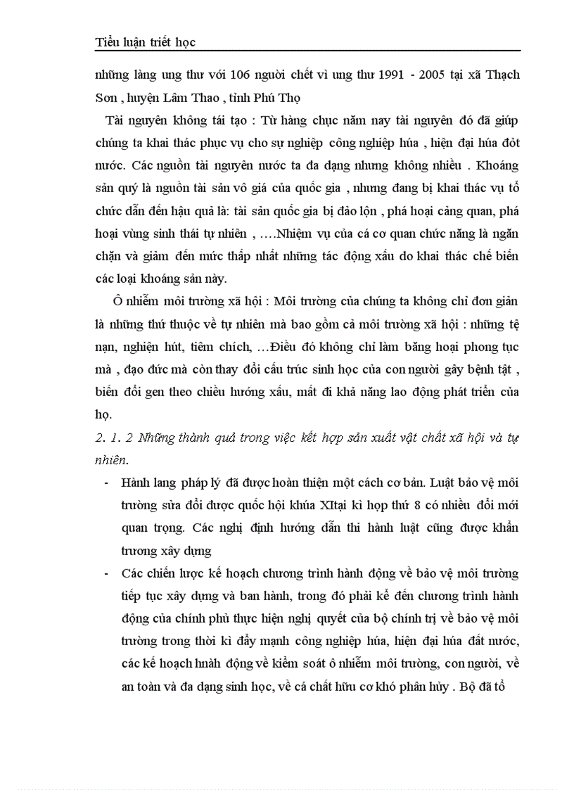 image for page Mối quan hệ giữa xã hội và tự nhiên vận dụng tìm hiểu vấn đề bảo vệ môi trường sinh thái ở Việt Nam hiện nay