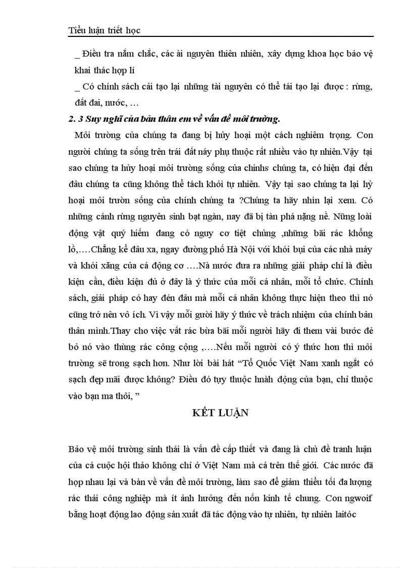 image for page Mối quan hệ giữa xã hội và tự nhiên vận dụng tìm hiểu vấn đề bảo vệ môi trường sinh thái ở Việt Nam hiện nay