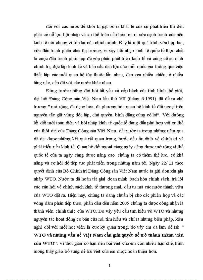 image for page WTO và những vấn đề Việt Nam cần giải quyết để trở thành thành viên của WTO 1