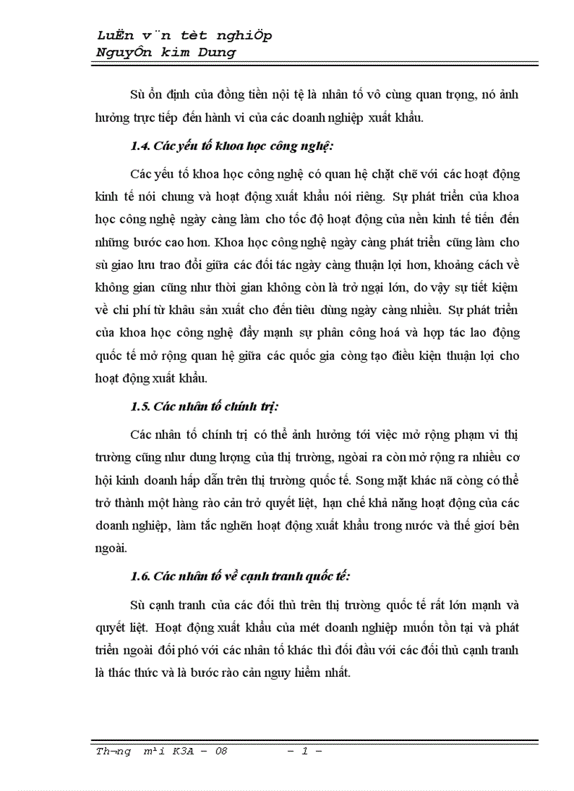 image for page Thực trạng và những giải pháp góp phần thúc đẩy hoạt động xuất khẩu của tổng công ty trong thời gian tới 1