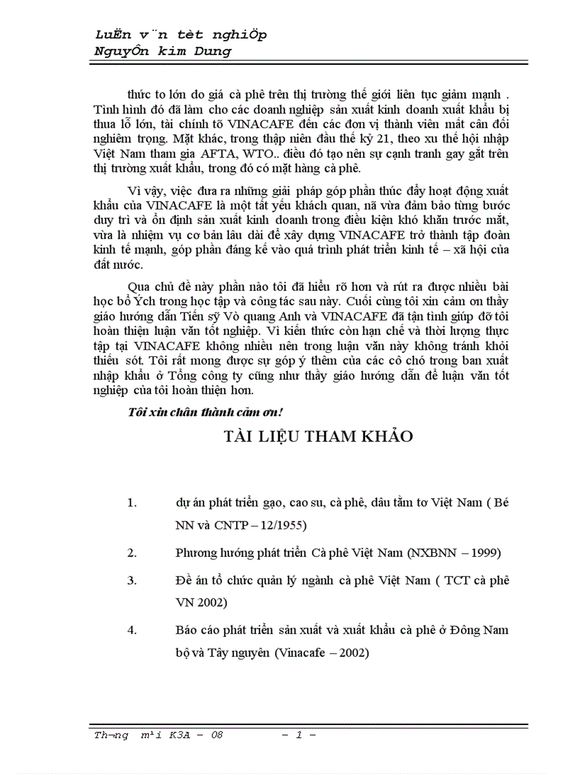 image for page Thực trạng và những giải pháp góp phần thúc đẩy hoạt động xuất khẩu của tổng công ty trong thời gian tới 1
