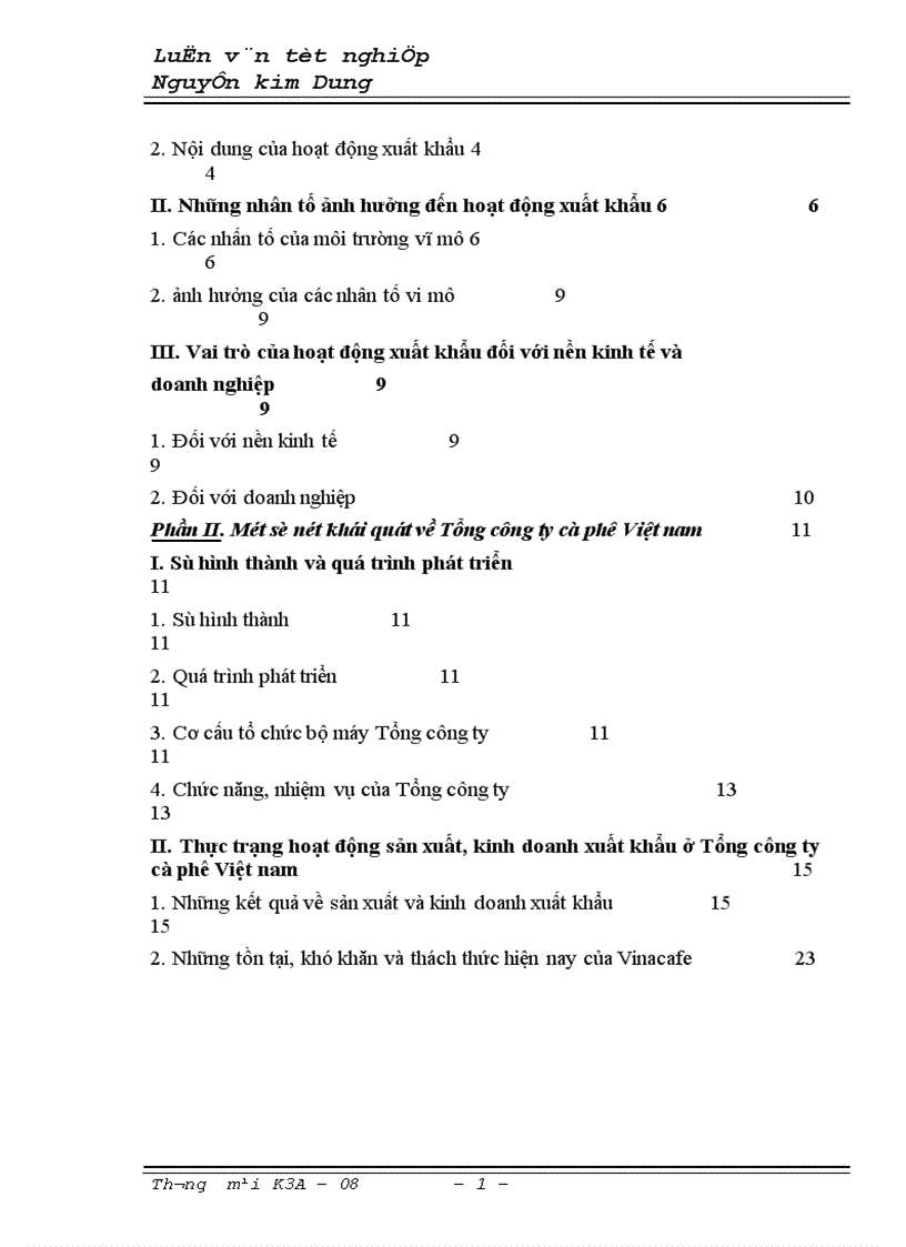 image for page Thực trạng và những giải pháp góp phần thúc đẩy hoạt động xuất khẩu của tổng công ty trong thời gian tới 1