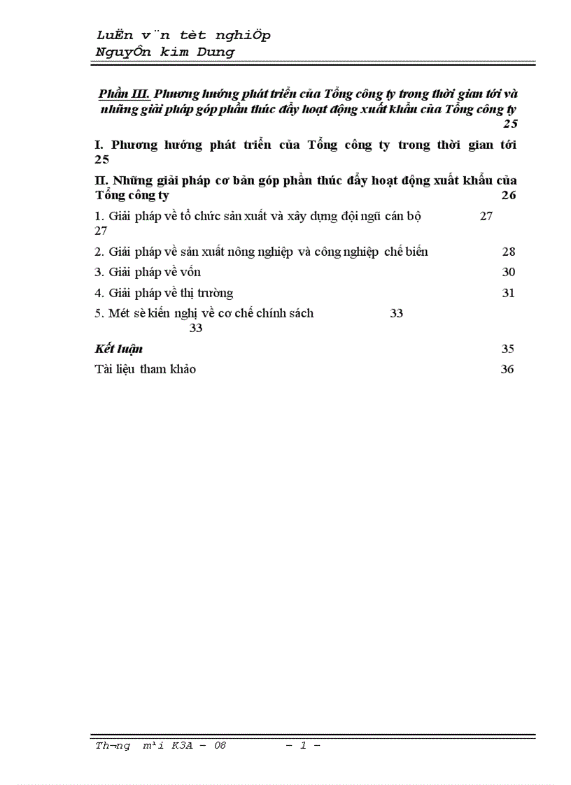 image for page Thực trạng và những giải pháp góp phần thúc đẩy hoạt động xuất khẩu của tổng công ty trong thời gian tới 1