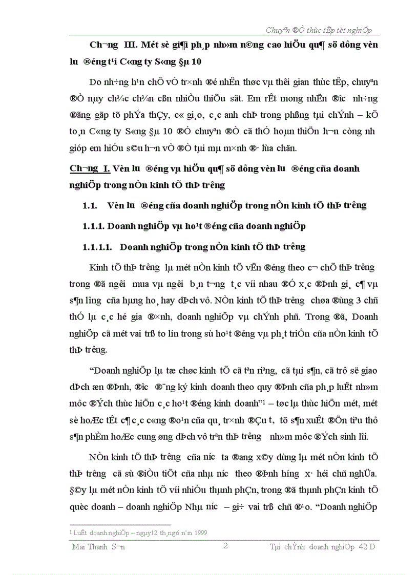 image for page Một số giải pháp nâng cao hiệu quả sử dụng vốn lưu động tại Công ty Sông Đà 10 1