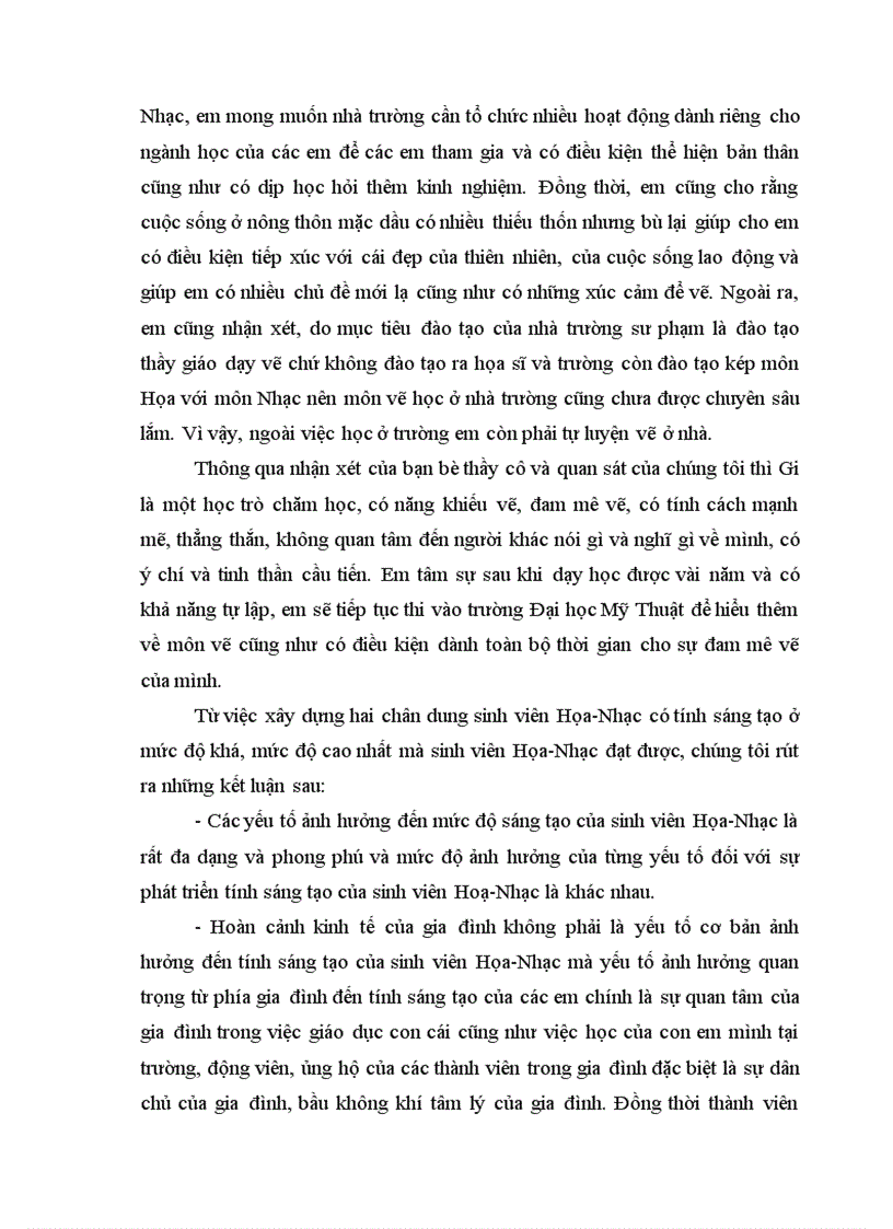 image for page Mức độ sáng tạo của sinh viên Họa Nhạc trường Cao đẳng Sư phạm Bình Thuận 1