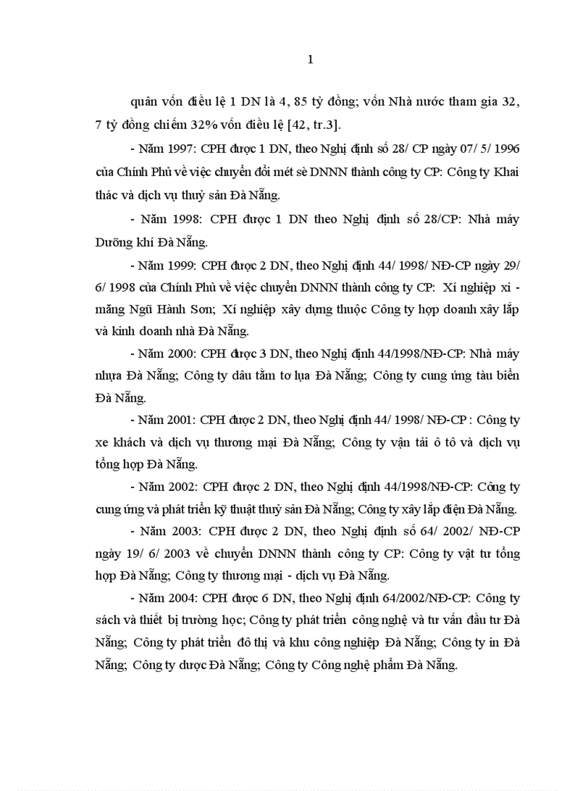 image for page Hiệu quả sử dụng vốn ở các doanh nghiệp công nghiệp sau cổ phần hóa của Đà Nẵng 1