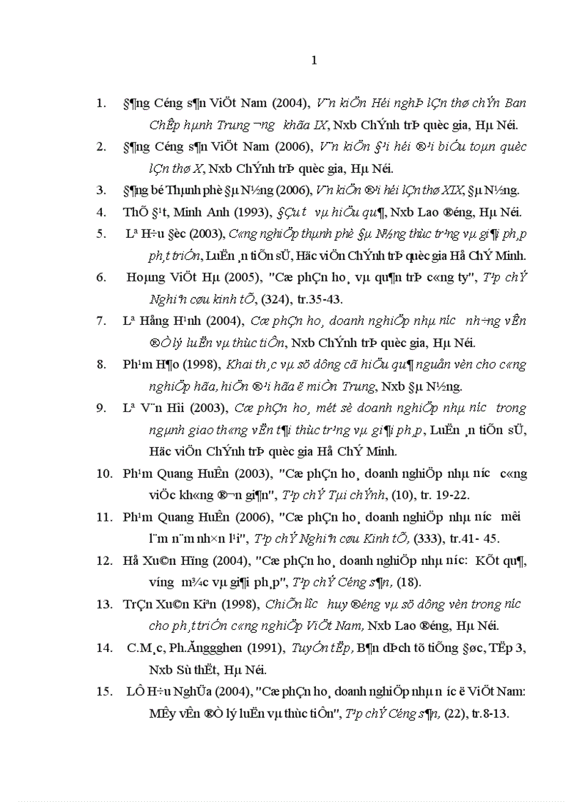image for page Hiệu quả sử dụng vốn ở các doanh nghiệp công nghiệp sau cổ phần hóa của Đà Nẵng 1