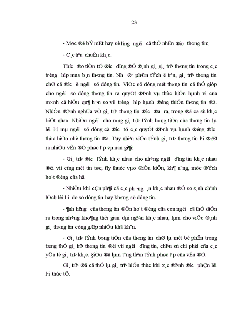 image for page Thông tin kinh tế trong sự phát triển kinh tế thị trường nước ta hiện nay